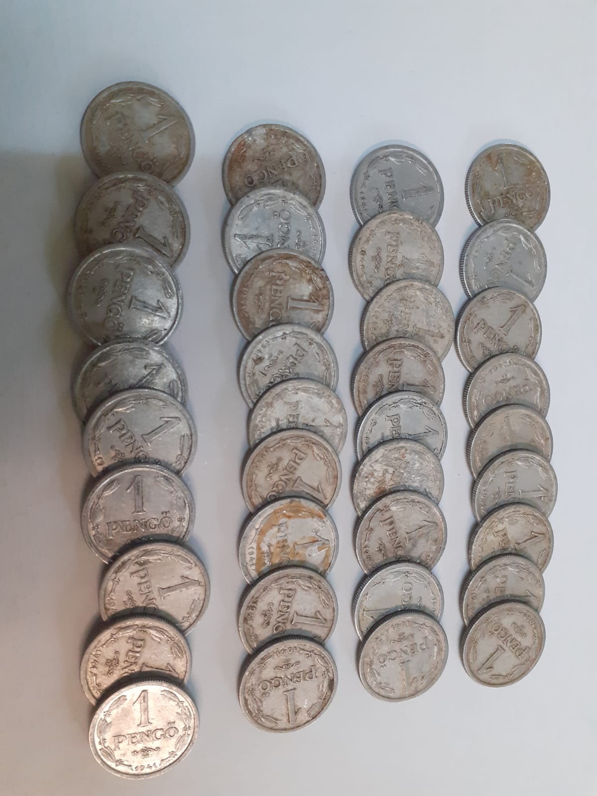 Ungaria 1941 - Lot 36 monede de 1 pengo